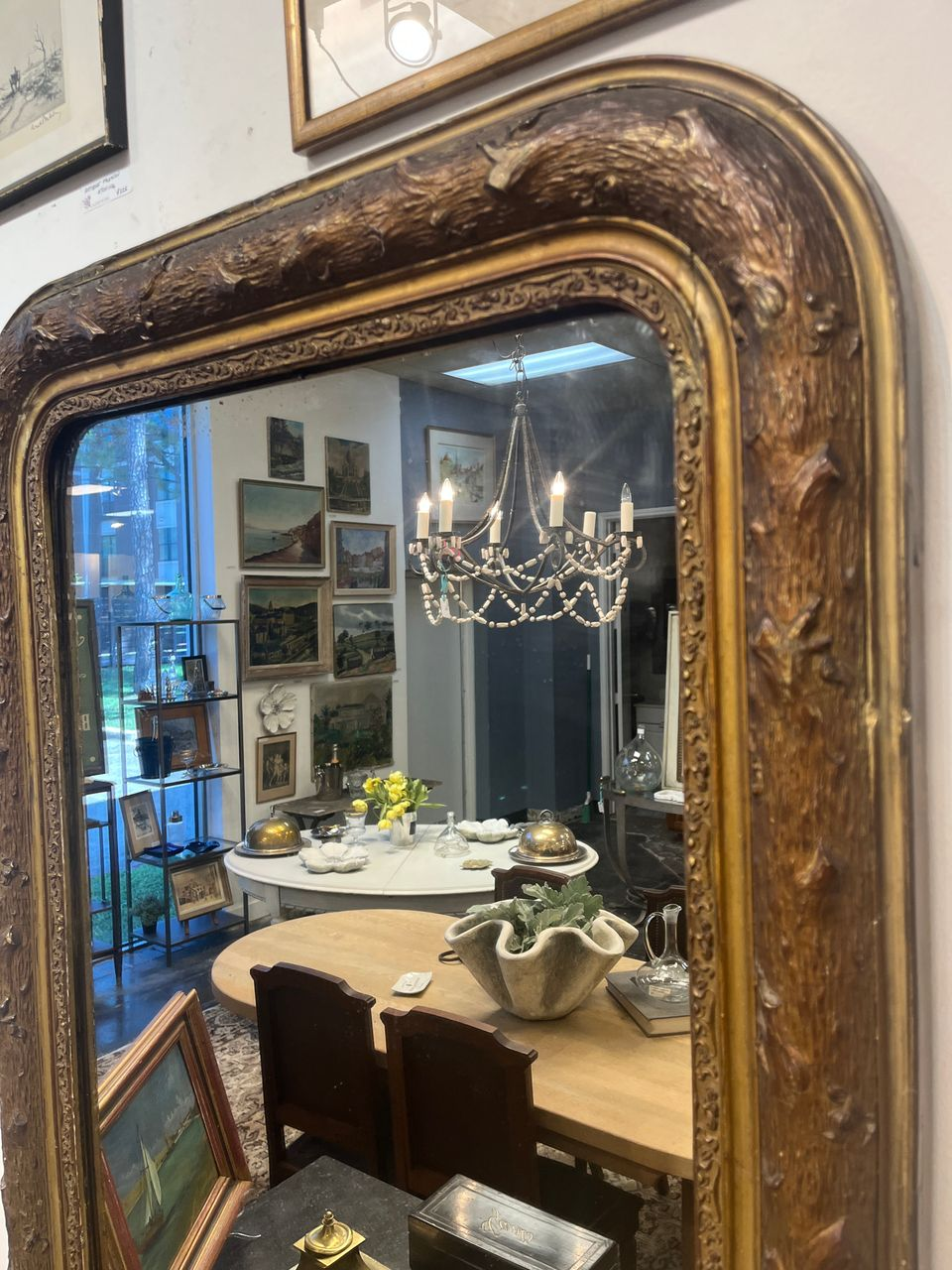 Louis Philippe Faux Bois style Mirror