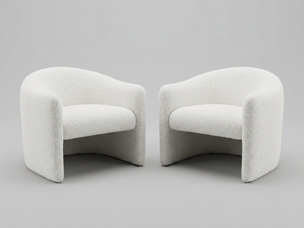 Pair of Mid-Century Barrel Chairs