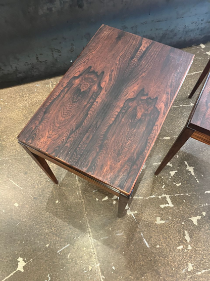 Pair of Danish Rosewood Side Tables
