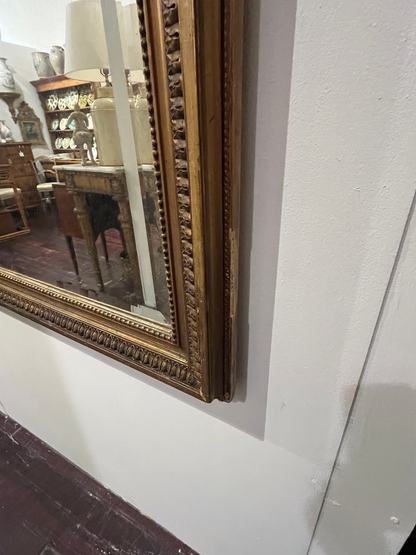 Large 19th Century Louis XVI Giltwood Mirror