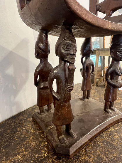 Pair of African Fon Ceremonial Stools