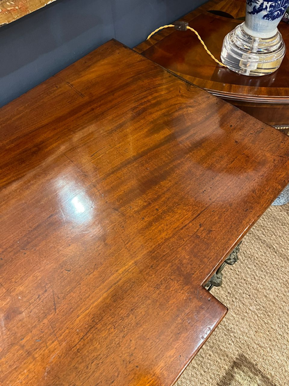 19th Century Mahogany English Sideboard with Lions head Pulls