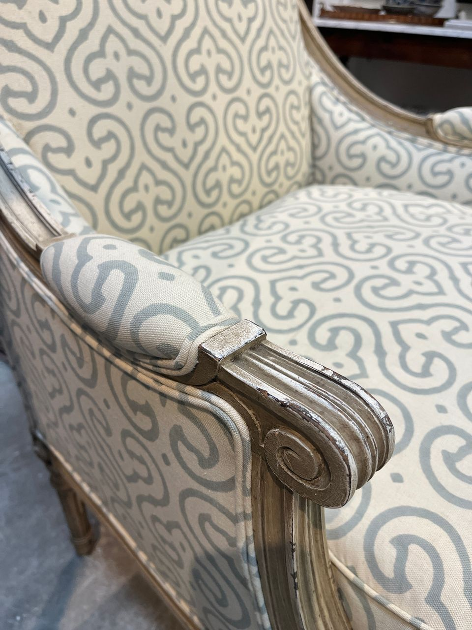 Louis XVI style Bergere Armchair