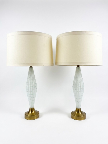Pair of Classic Mid Century Murano Lamps