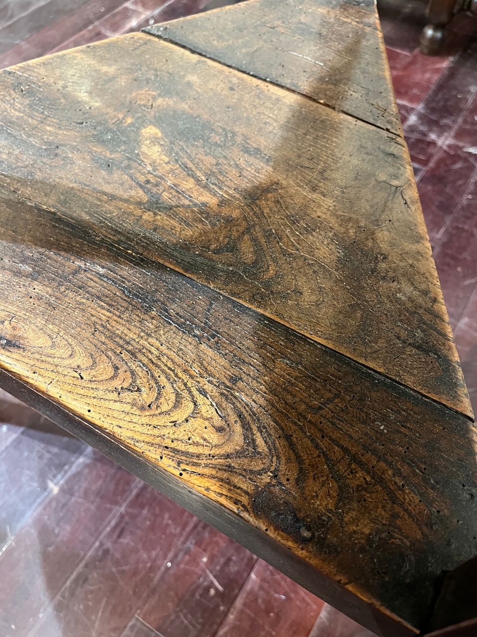 18th Century English Oak Cricket Table