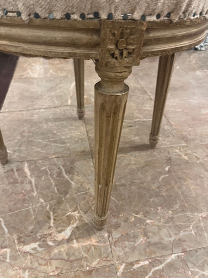 Set 6 Louis XVI Medallion Back Chairs