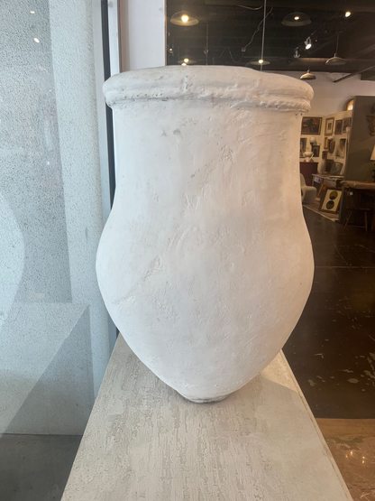 Large White Spanish Terracotta Vessel