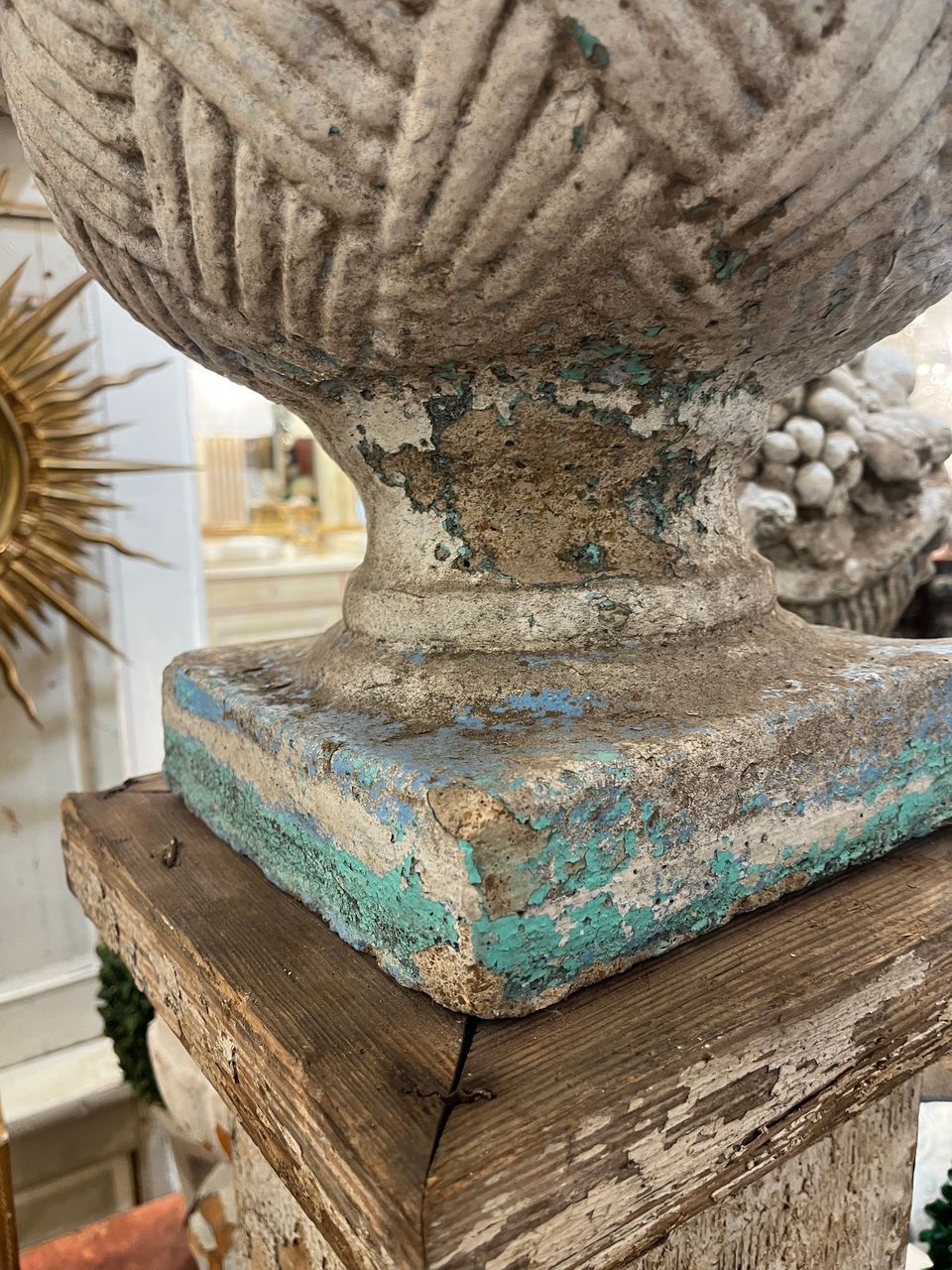 Pair of Antique Stone Topiaries