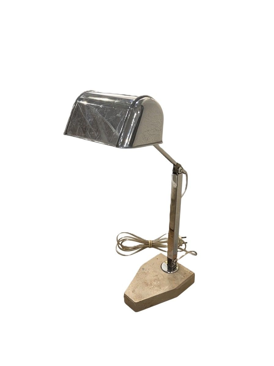 French "Fare" Art Deco Banker's Lamp