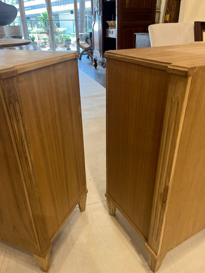 Pair of Bleached Bachelor Chests / Nightstands