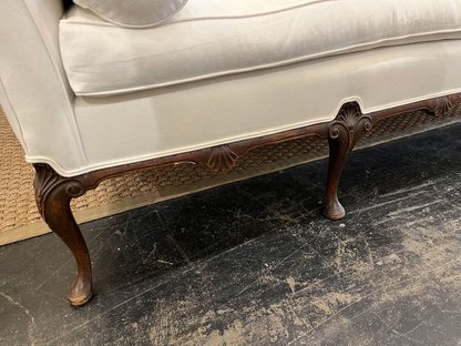 Antique Chippendale Camelback Sofa