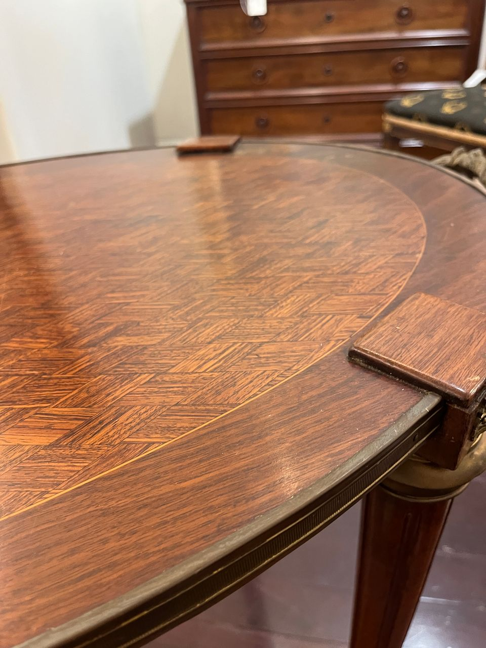 Louis XVI style Oval Side Table