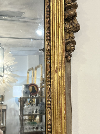 19th Century French Carved Giltwood Mirror