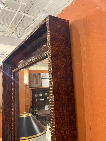 Large Faux Tortoiseshell finish Mirror