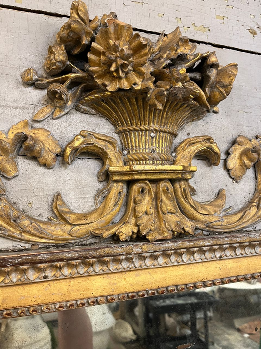 18th Century French Louis XVI Trumeau Mirror
