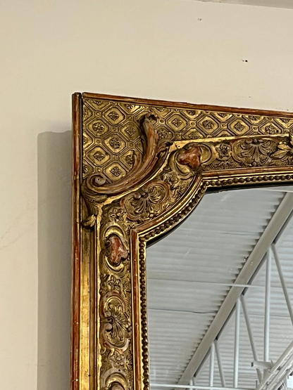 Large Louis XVI style Gold Gilt Pier Mirror