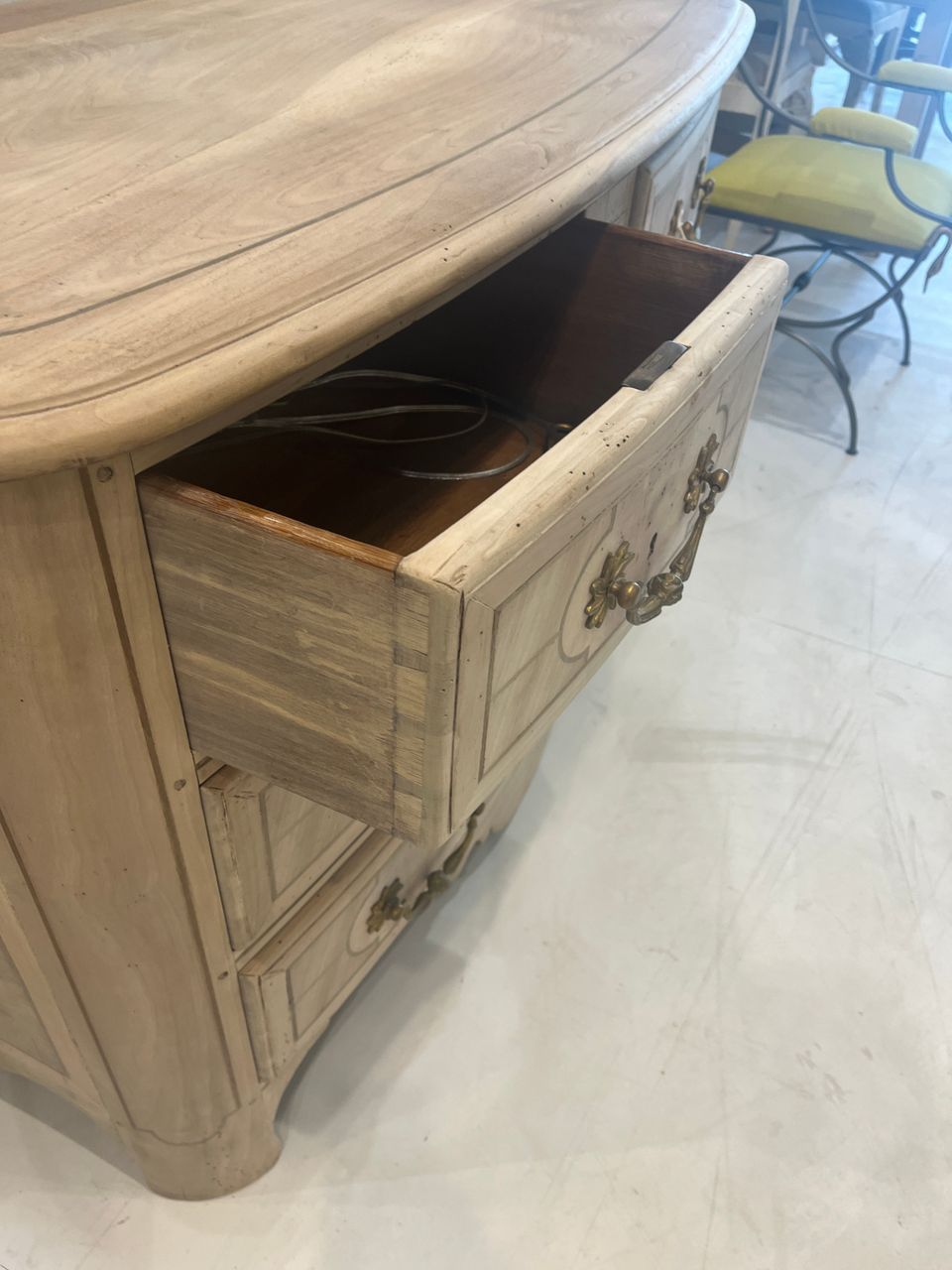 Louis XIV Style Curved Front Dresser