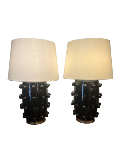 Fabulous Pair of Ceramic Designer Table Lamps