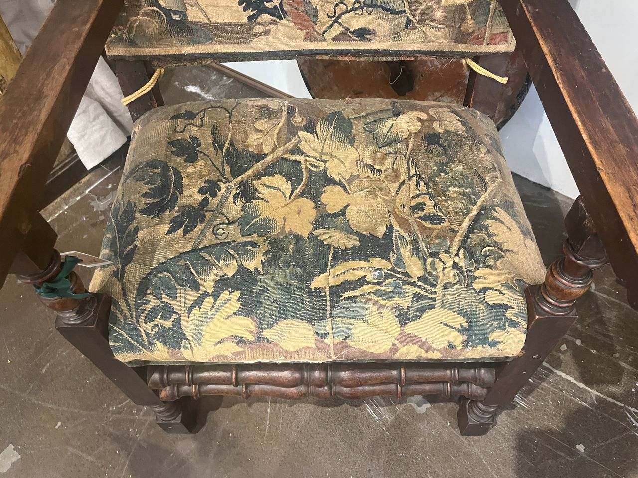 18th Century Carved and Gilt Eared Armchair