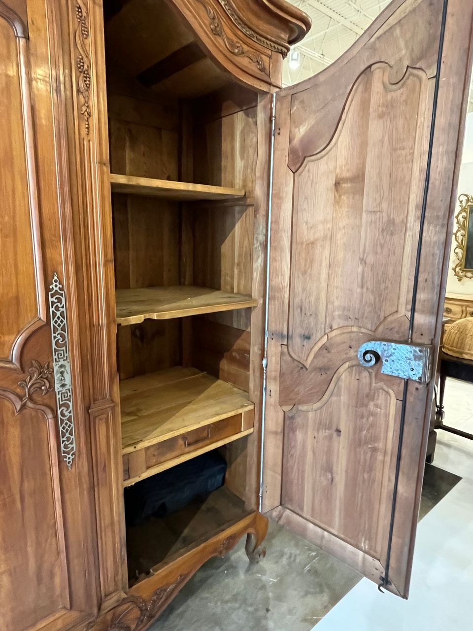 18th Century French Carved Armoire