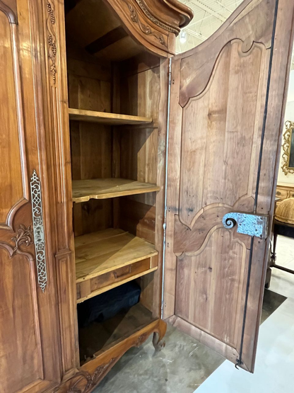 18th Century French Carved Armoire