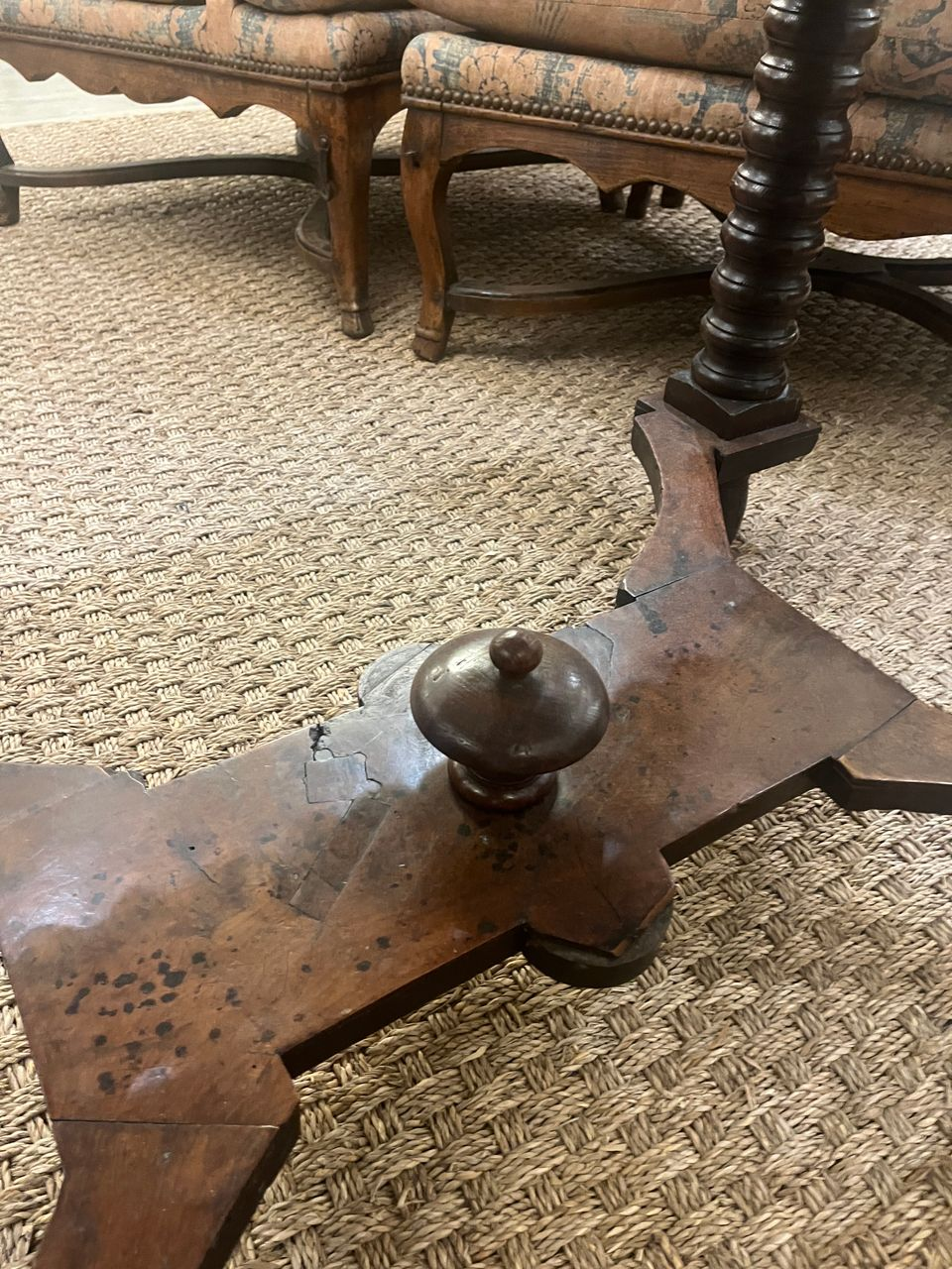 18th Century Spanish Burl Side Table
