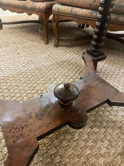 18th Century Spanish Burl Side Table