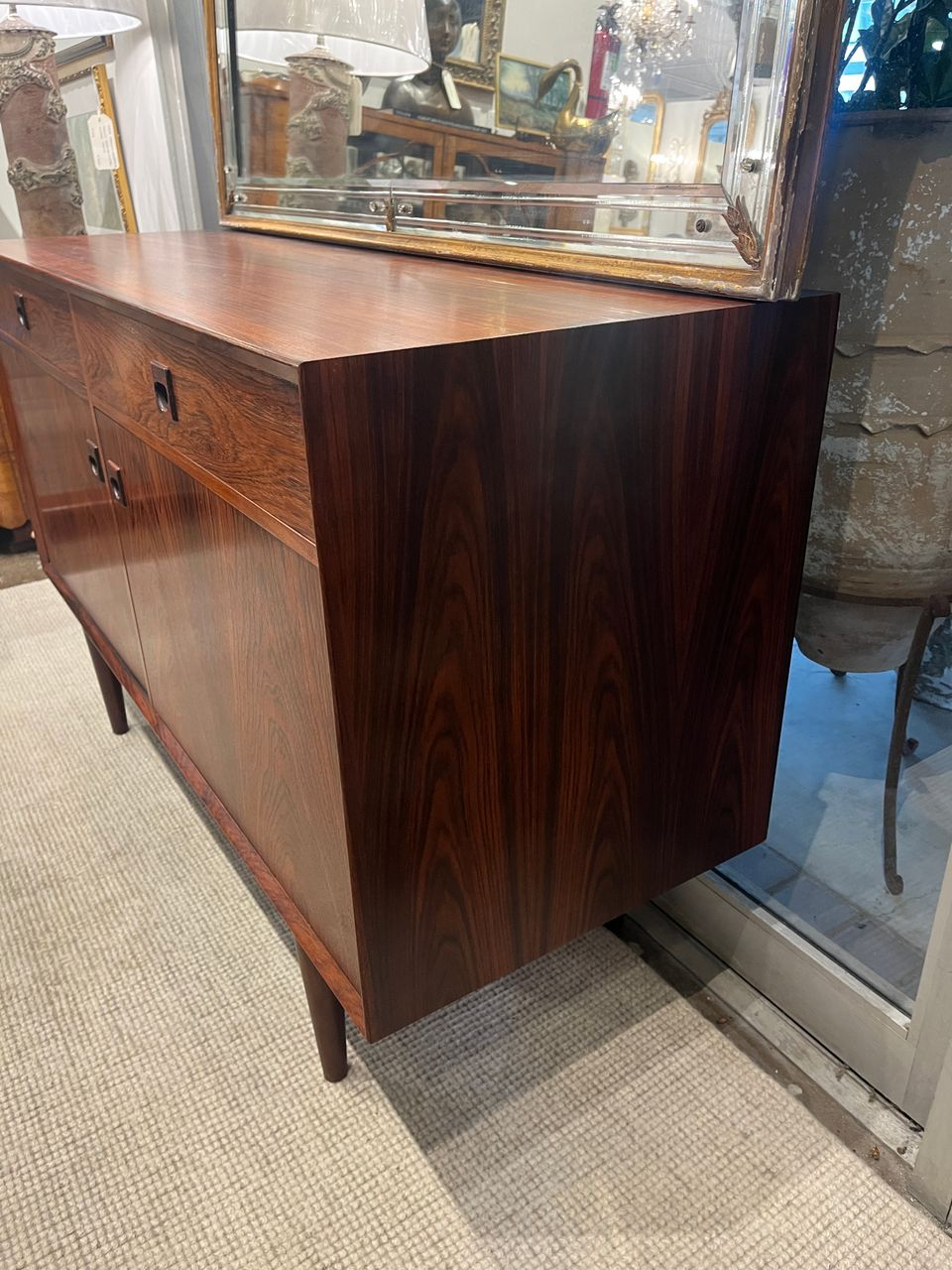 Danish Mid Century Modern Rosewood Credenza