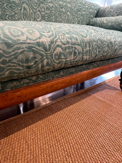 English Regency Faux Grained Sofa