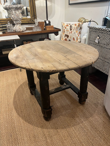 Antique English Round Occasional Table