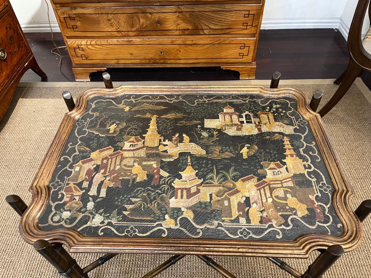 Baker Chinoiserie Tray Table