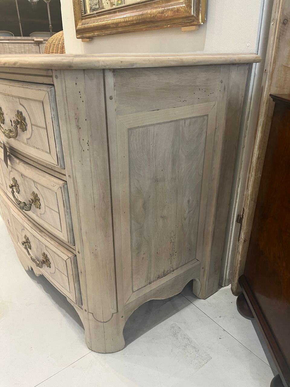 Louis XIV Style Curved Front Dresser