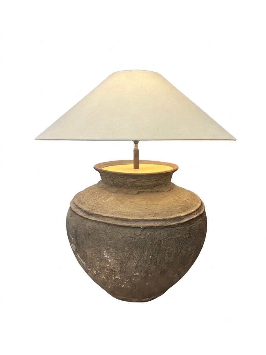Ex Large "Mud" Lamp with Custom Shade