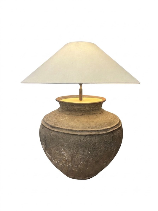 Ex Large "Mud" Lamp with Custom Shade