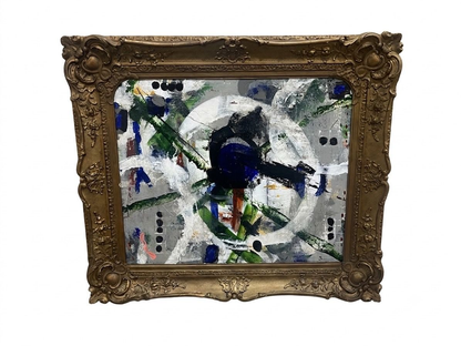 Modern Abstract in Antique Frame