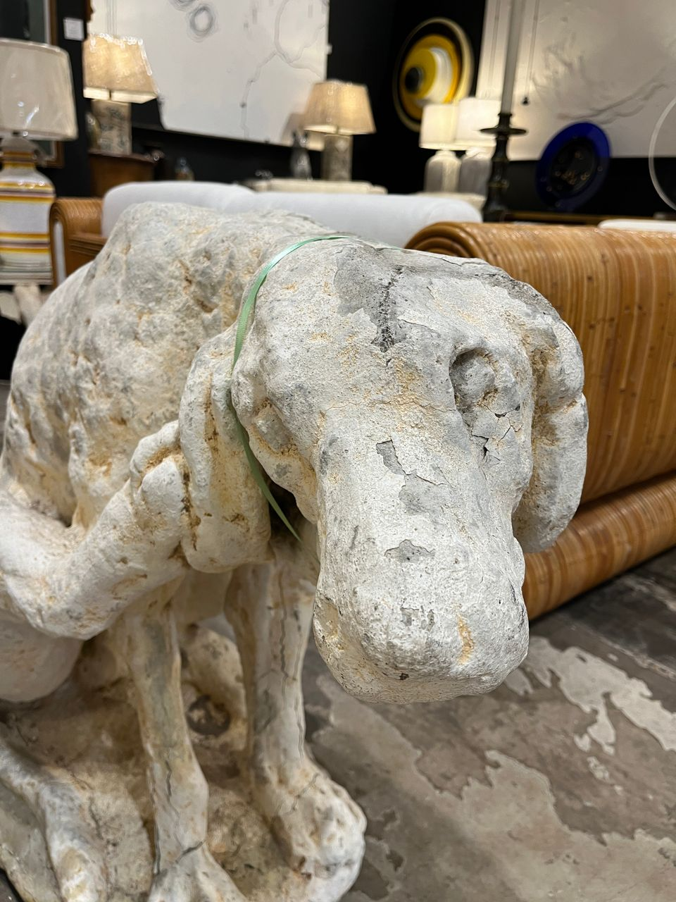 Hand Crafted French Dog Statues