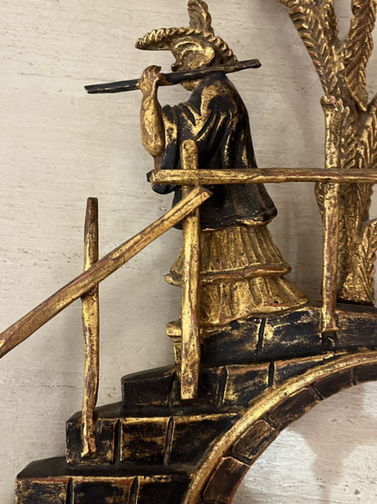 Pair Italian Florentine 4 Light Sconces
