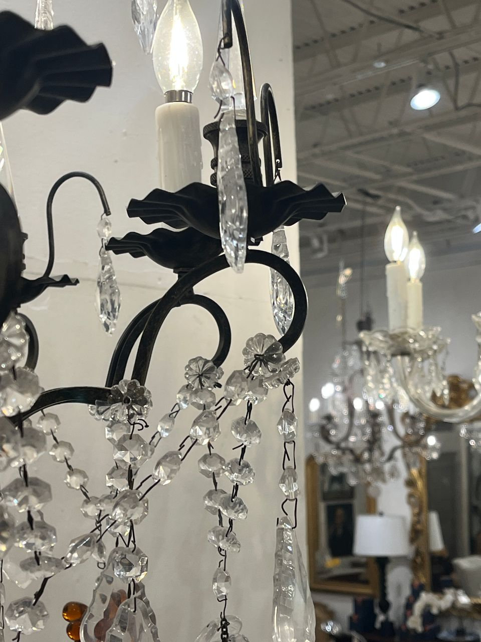 Large Italian Crystal Chandelier