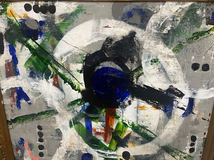 Modern Abstract in Antique Frame