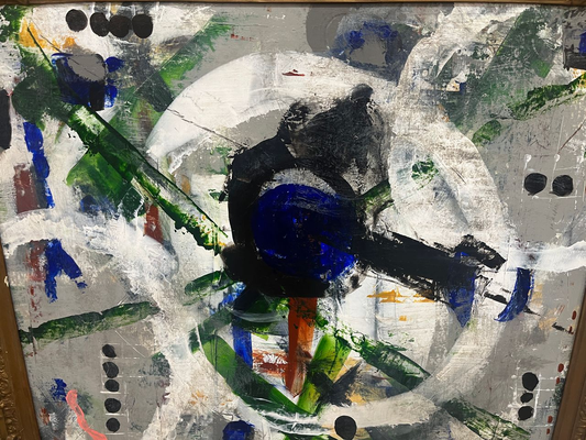 Modern Abstract in Antique Frame