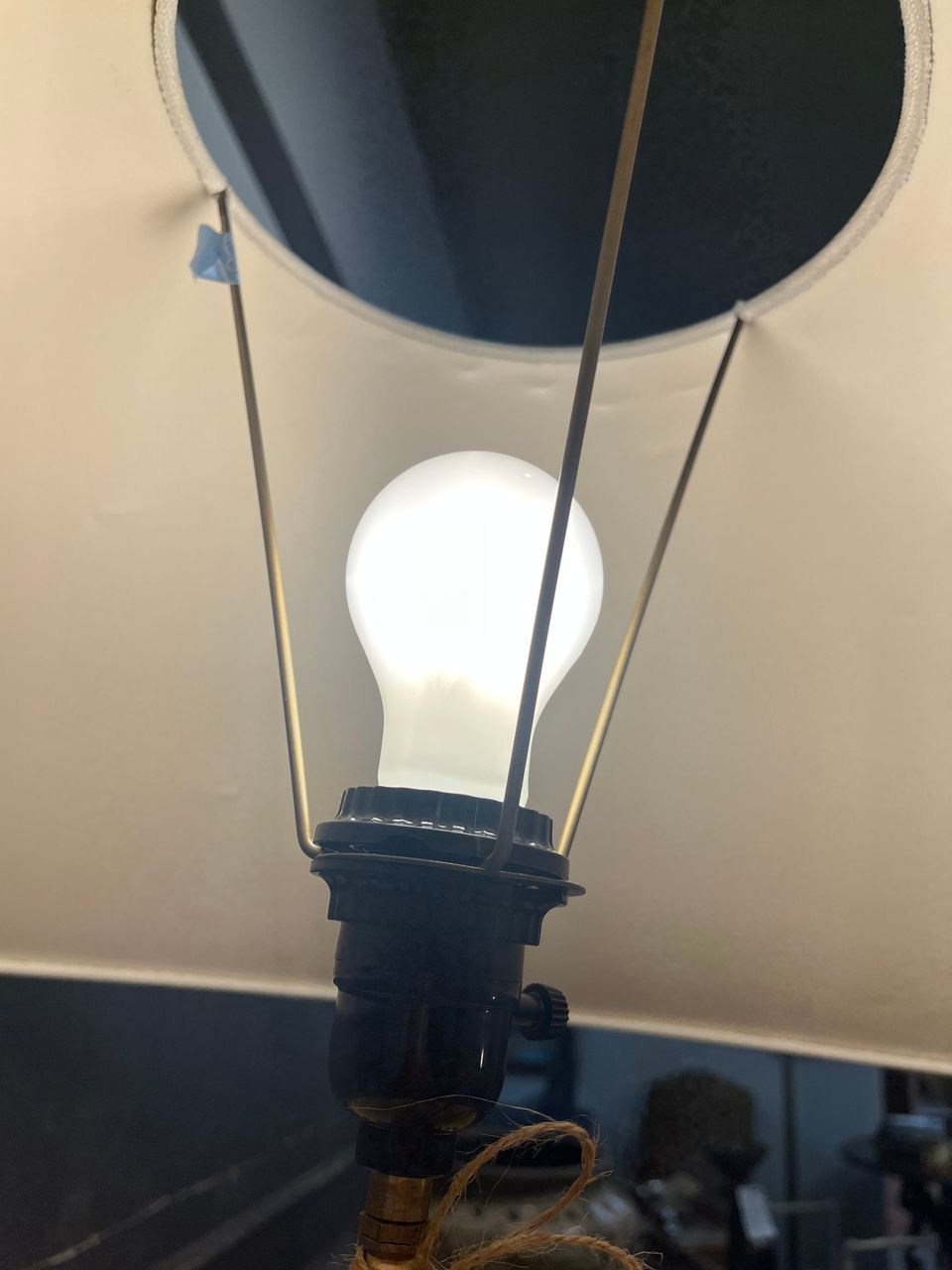 Ex Large "Mud" Lamp with Custom Shade