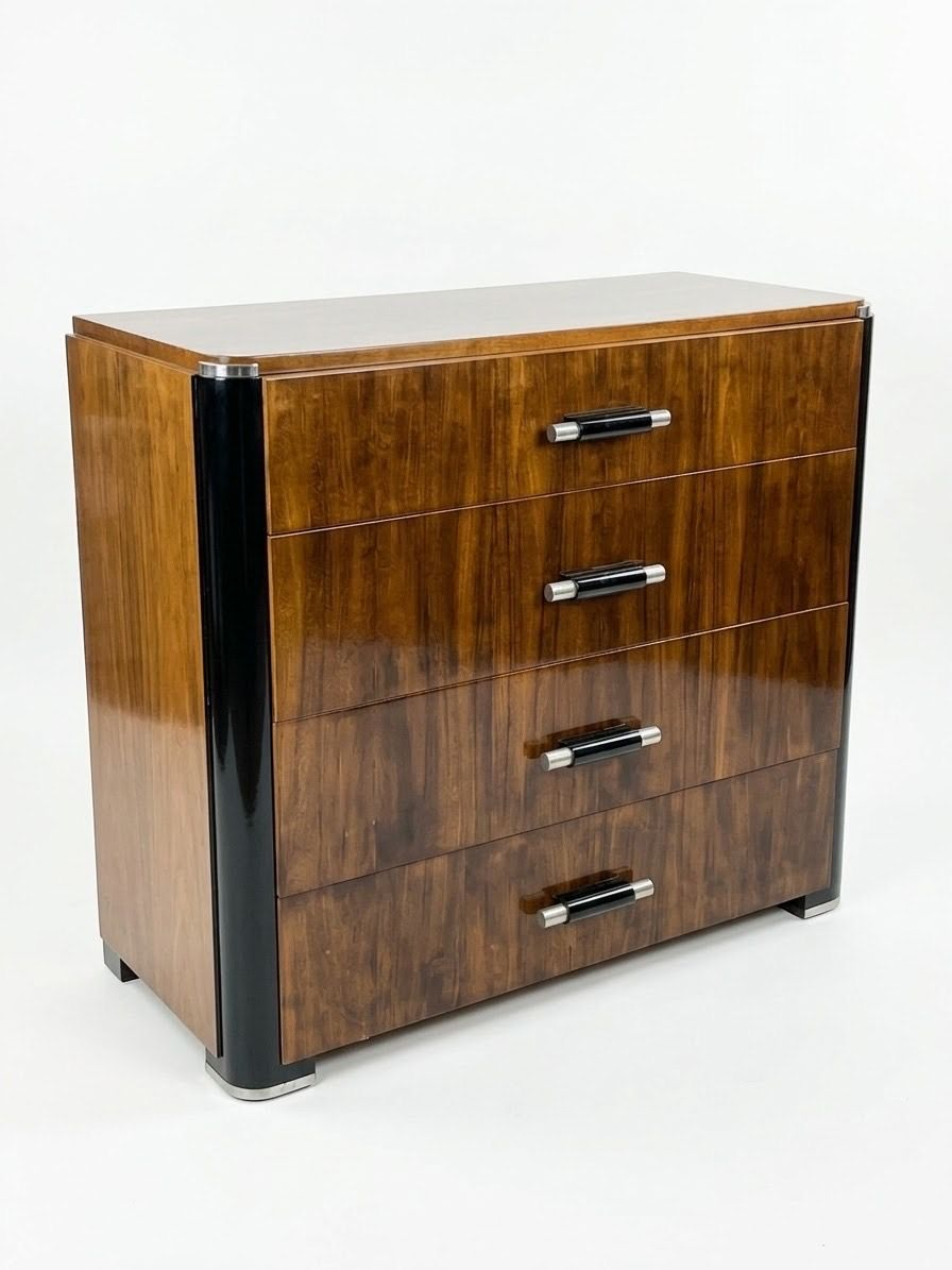 Art Deco Donald Deskey 4 Drawer Chest