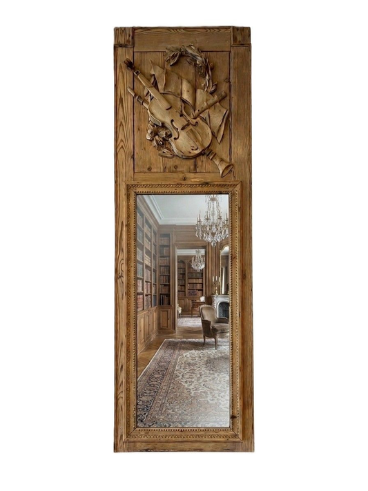 18th Century Louis XVI French Trumeau Mirror