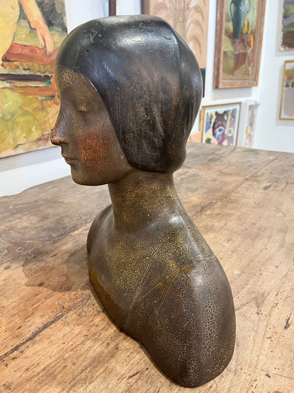 Polychrome Mino Da Fiesole Style Bust.