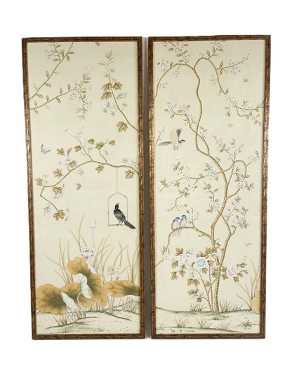 Vintage Chinoiserie Framed Panels (2 available)