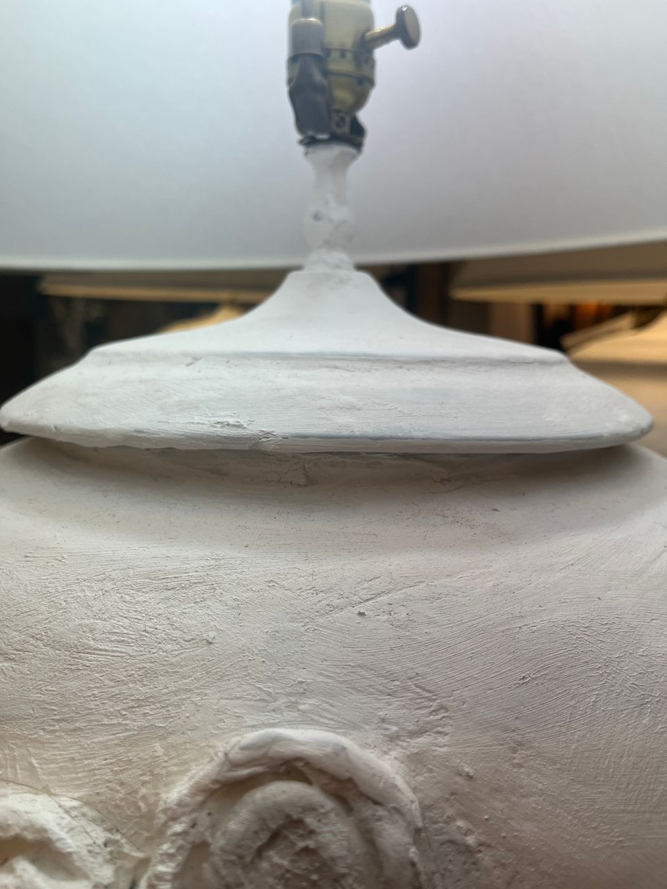 1 Pair Painted Terracotta Table Lamps