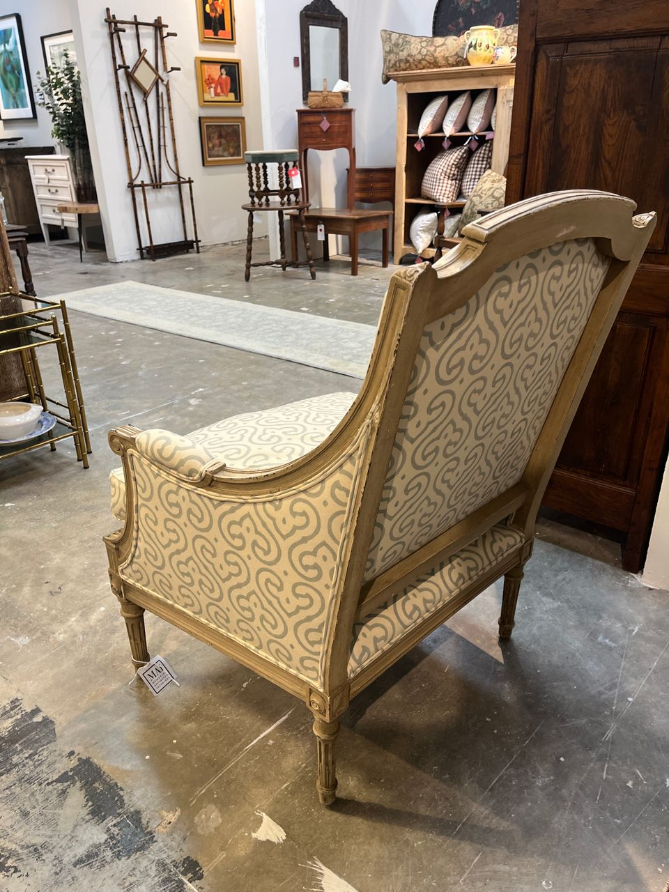 Louis XVI style Bergere Armchair