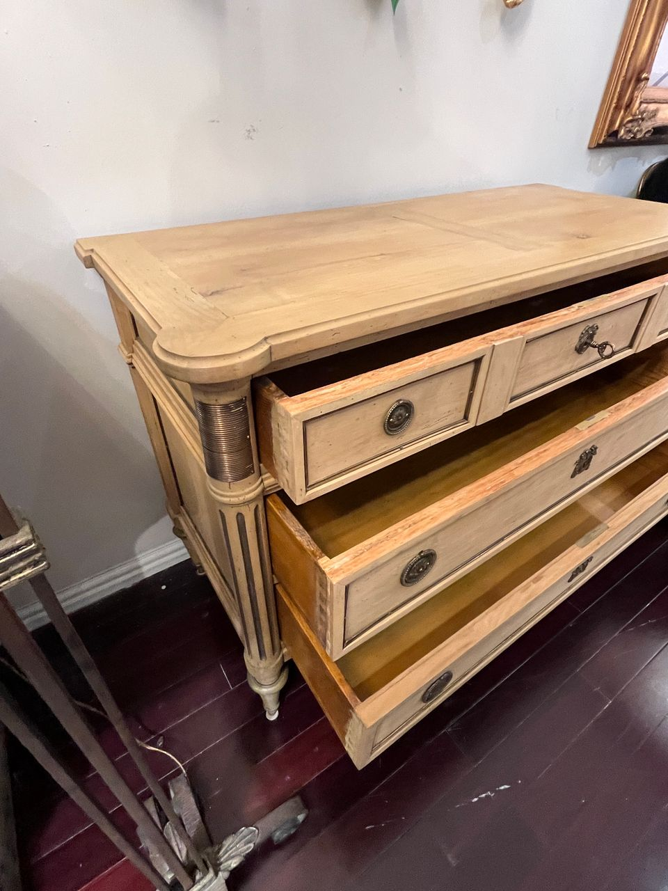 19th Century Louis XVI style 3 Drawer Commode