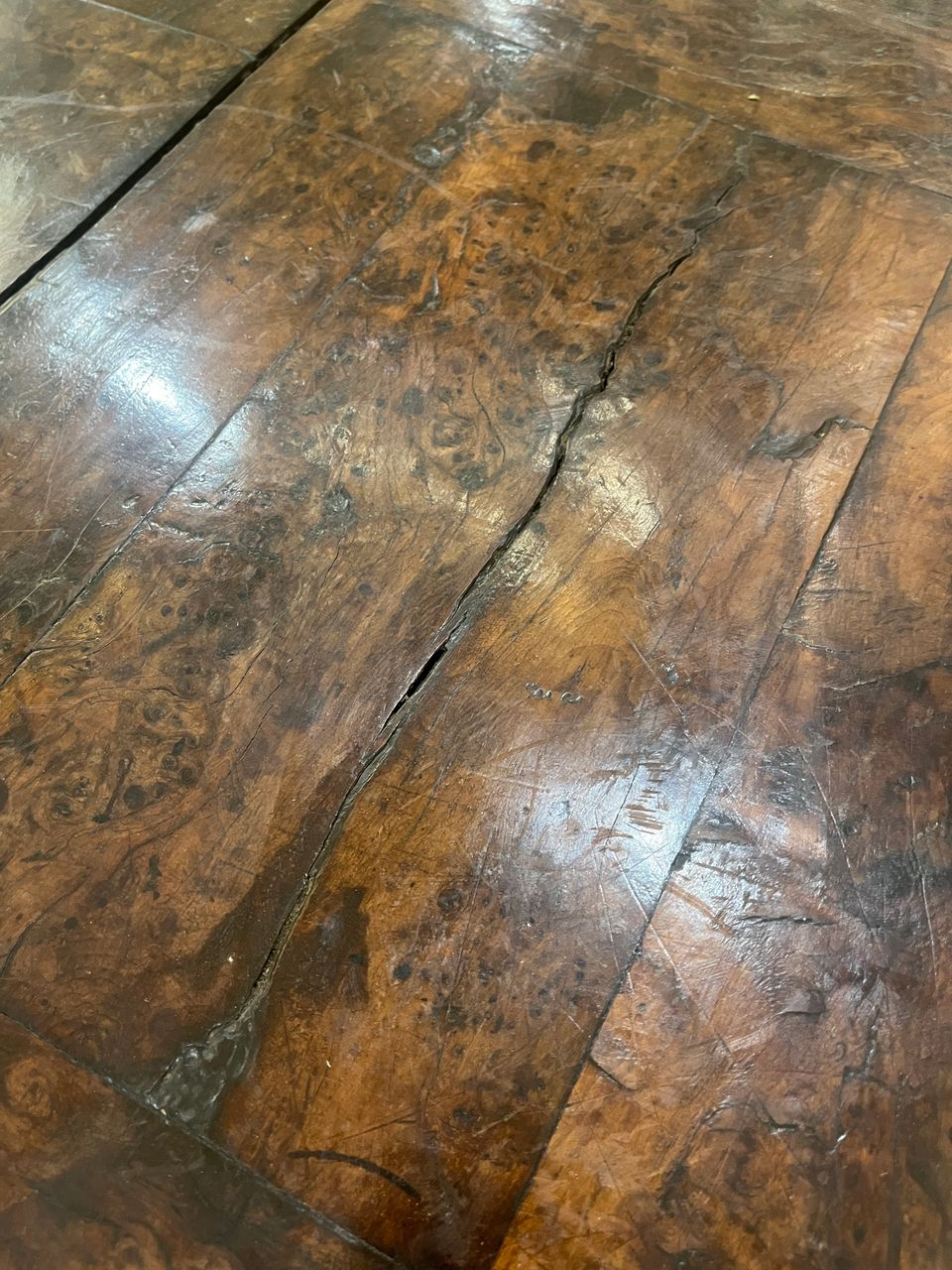 18th Century Spanish Burl Side Table