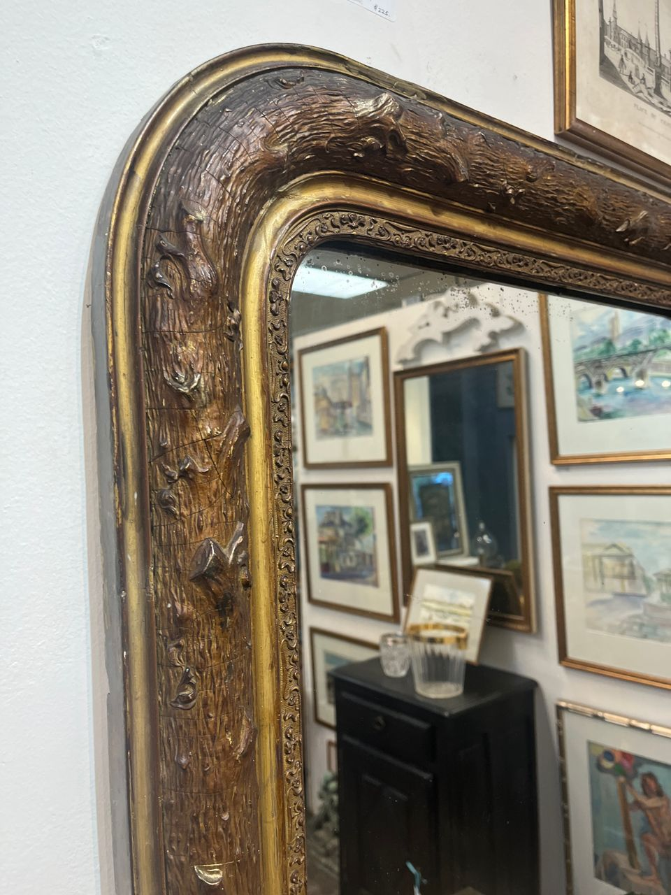 Louis Philippe Faux Bois style Mirror